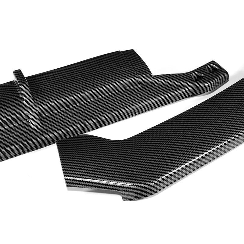 For 2015-2021 Mercedes C63 AMG AP-Style 3-PCS  Carbon Painted Front Bumper Spoiler Lip - Image 2