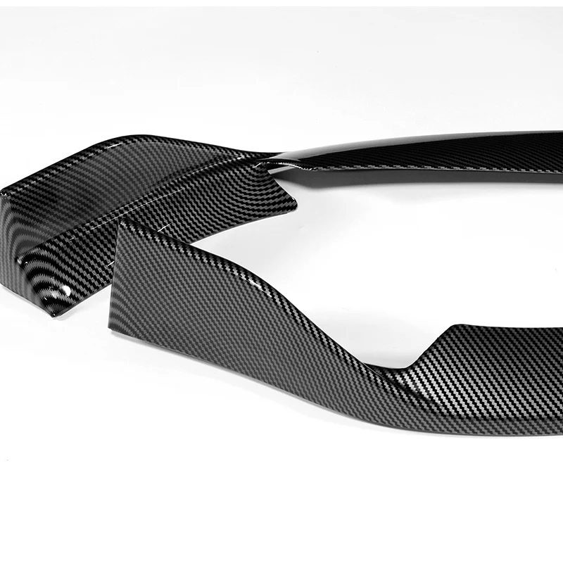 For 2015-2021 Mercedes C63 AMG AP-Style 3-PCS  Carbon Painted Front Bumper Spoiler Lip - Image 3