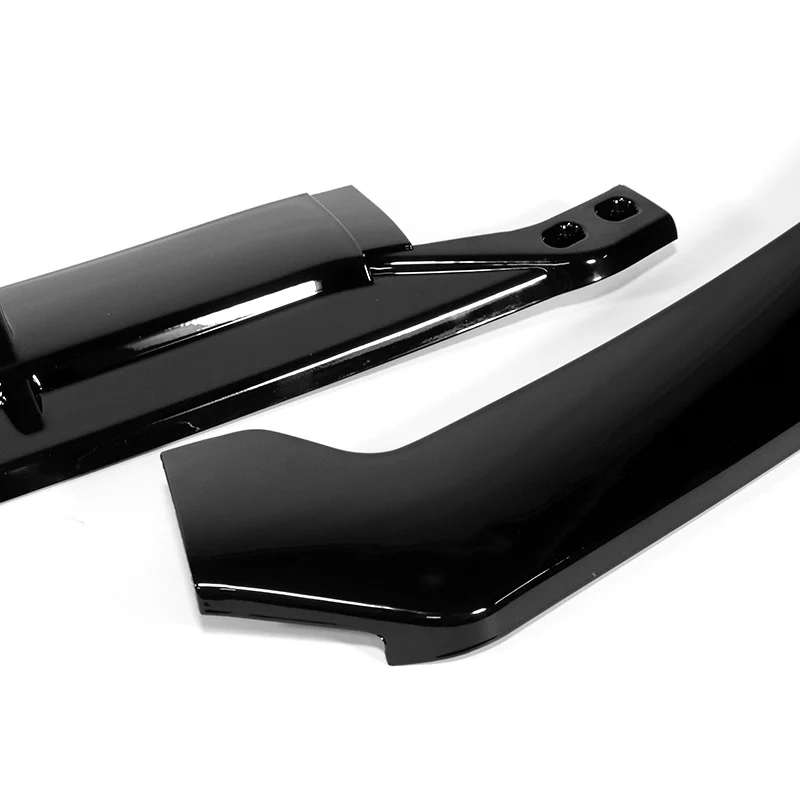For 2015-2021 Mercedes C63 AMG AP-Style 3-PCS  Painted Black Front Bumper Spoiler Lip - Image 2