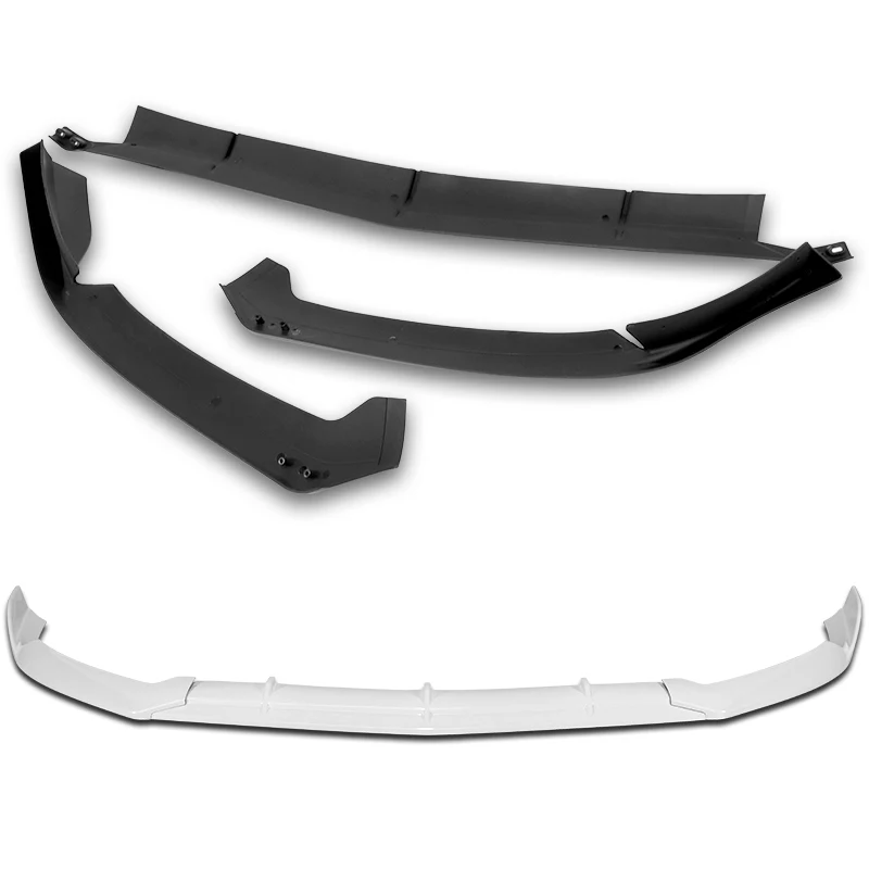 For 2015-2021 Mercedes C63 AMG AP-Style 3-PCS  Painted White Front Bumper Spoiler Lip - Image 4