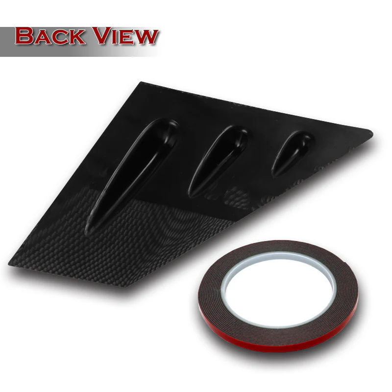 For 2015 - 2021 Subaru WRX STI 4-DR/Sedan ABS Side Window Louvers Scoop Sun Shade Covers Vent -Carbon Fiber Look - Image 4