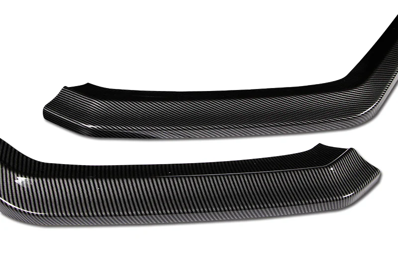 For 2015-2021 Subaru WRX STi CS-Style Carbon Look Front Bumper Splitter Spoiler Lip 3PCS - Image 3