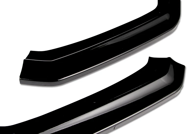 For 2015-2021 Subaru WRX STi CS-Style Painted Black Front Bumper Splitter Spoiler Lip 3PCS - Image 3