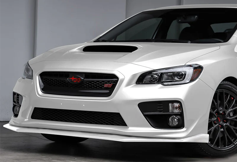 For 2015-2021 Subaru WRX STi CS-Style Painted White Front Bumper Splitter Spoiler Lip 3PCS - Image 5