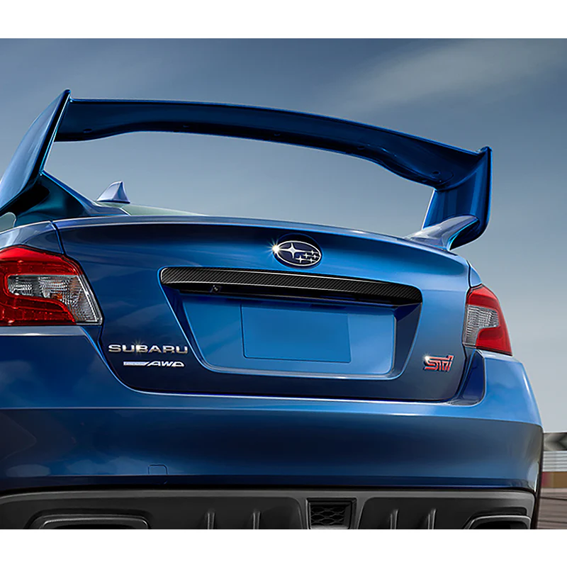 For 2015–2021 Subaru WRX STi Rear Trunk Tailgate Cover Trim -Real Carbon Fiber - Image 5