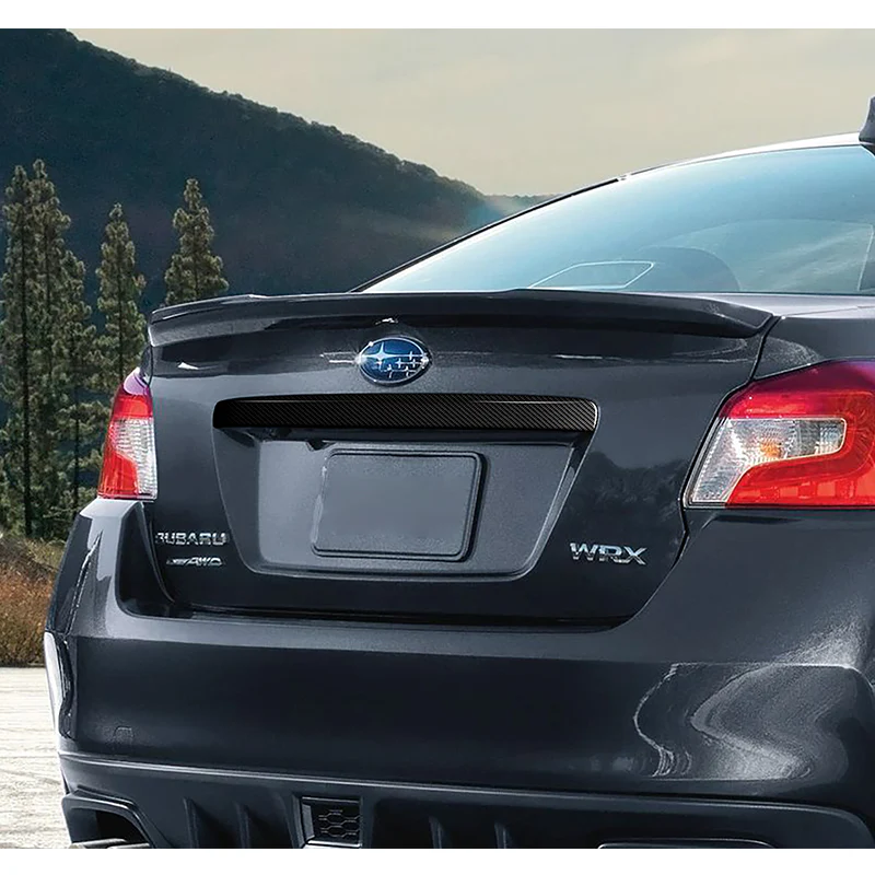 For 2015–2021 Subaru WRX STi Rear Trunk Tailgate Cover Trim -Real Carbon Fiber - Image 7