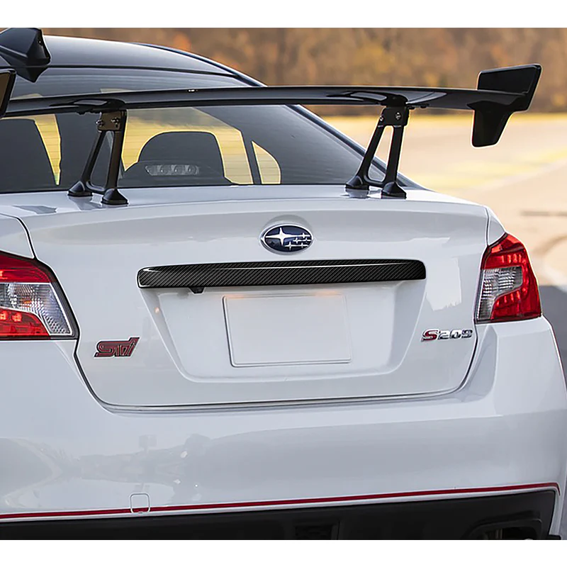 For 2015–2021 Subaru WRX STi Rear Trunk Tailgate Cover Trim -Real Carbon Fiber - Image 8