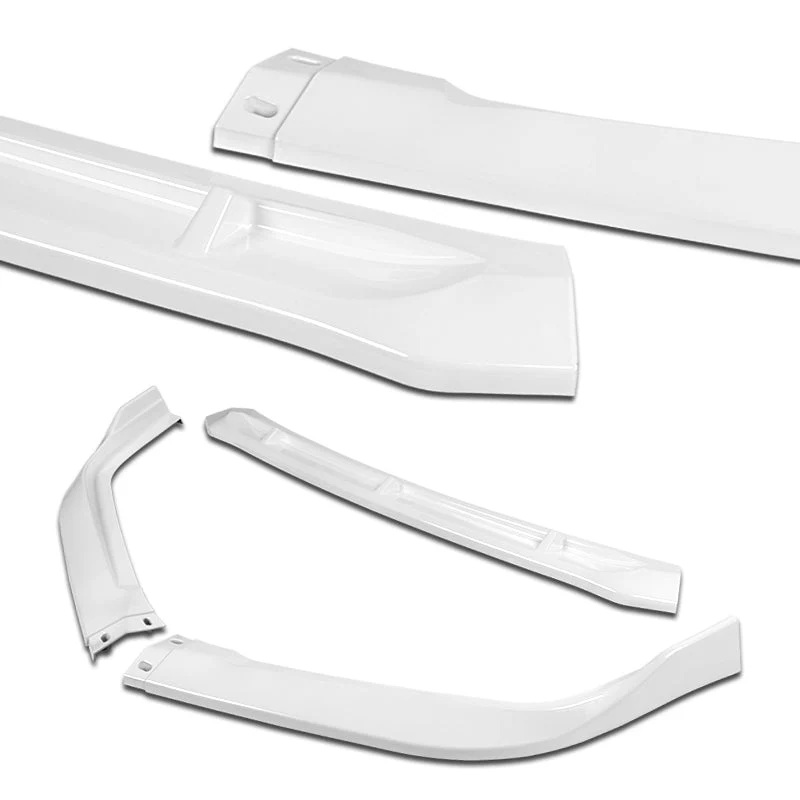 For 2016-17 Honda Accord Sedan Painted White STP-Style 3-Piece Front Bumper Body Spoiler Splitter Lip Kit + FREE GIFT - Image 4
