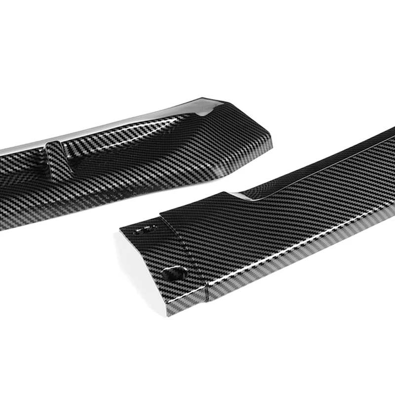 For 2016-17 Honda Accord Sedan Real Carbon Fiber STP-Style 3-Piece Front Bumper Body Spoiler Splitter Lip Kit + FREE GIFT - Image 5