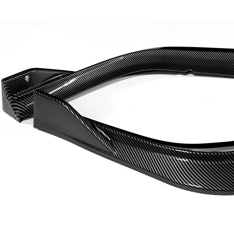 For 2016-2018 Acura ILX Sedan 3-PCS  Carbon Painted Front Bumper Spoiler Splitter Lip - Image 3