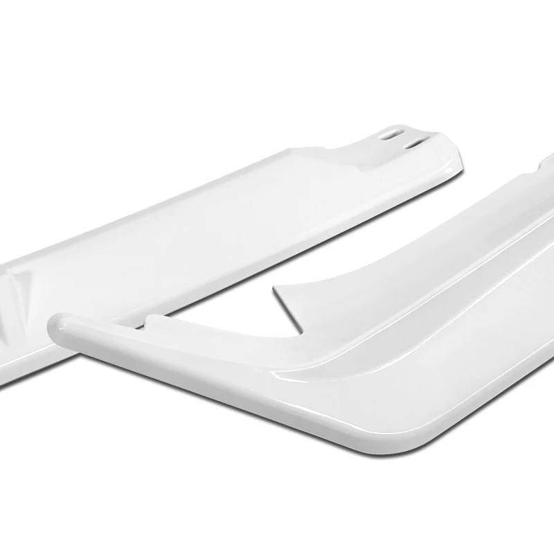 For 2016-2018 Acura ILX Sedan 3-PCS Painted White Front Bumper Spoiler Splitter Lip - Image 2