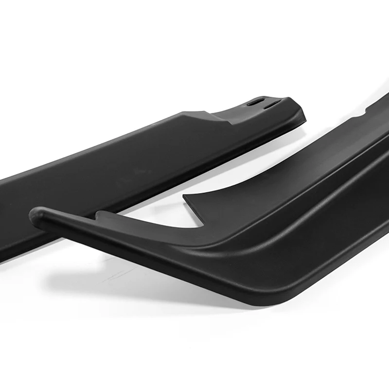 For 2016-2018 Acura ILX Sedan/4DR 3-PCS Matt Black Front Bumper Spoiler Splitter Lip - Image 2