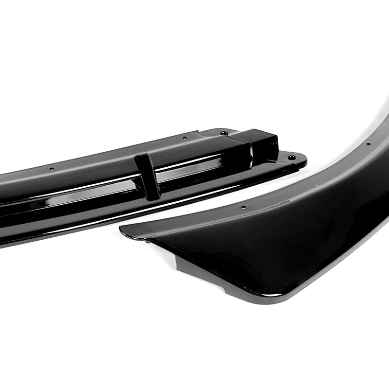 For 2016-2018 Kia Optima LX EX STP-Style Painted Black Front Bumper Body Splitter Spoiler Lip 3PCS - Image 2