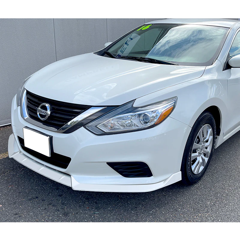 For 2016-2018 Nissan Altima 4 DOOR 3-PCS Painted White Front Bumper Splitter Spoiler Lip - Image 5
