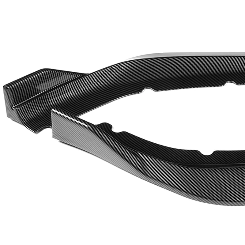 For 2016-2018 Nissan Altima Sedan  3-PCS Carbon Look Front Bumper Splitter Spoiler Lip - Image 2