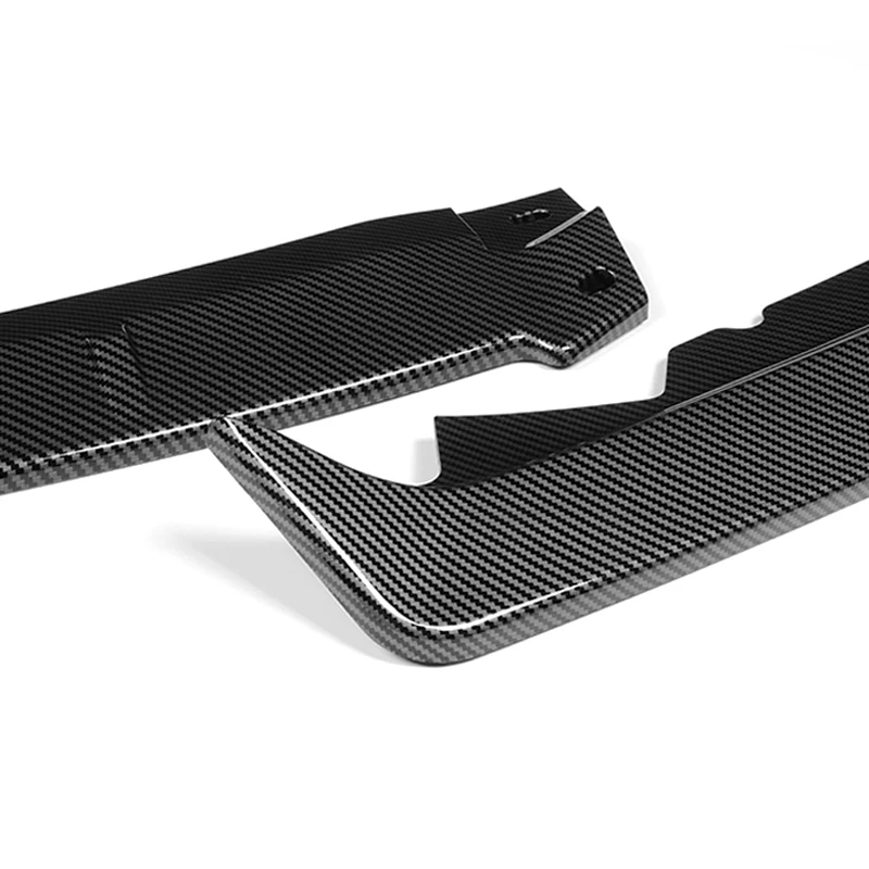 For 2016-2018 Nissan Altima Sedan  3-PCS Carbon Look Front Bumper Splitter Spoiler Lip - Image 4