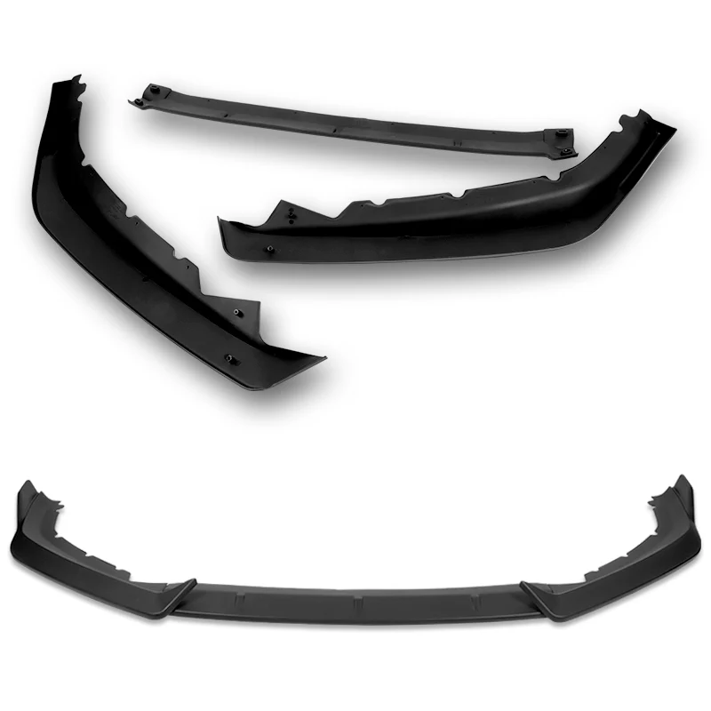 For 2016-2018 Nissan Altima Sedan 3-PCS Matt Black Front Bumper Splitter Spoiler Lip - Image 2