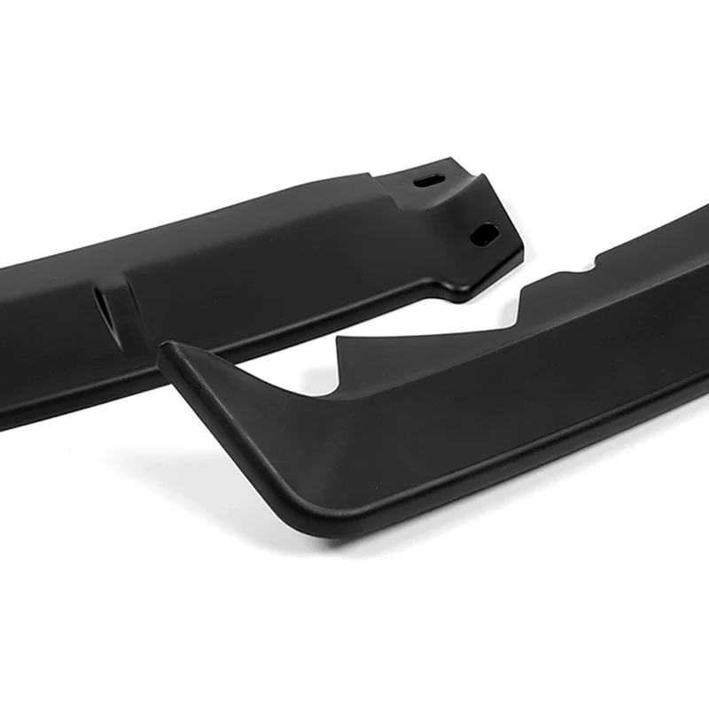 For 2016-2018 Nissan Altima Sedan 3-PCS Matt Black Front Bumper Splitter Spoiler Lip - Image 4