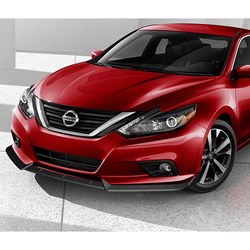 For 2016-2018 Nissan Altima Sedan 3-PCS Matt Black Front Bumper Splitter Spoiler Lip - Image 5