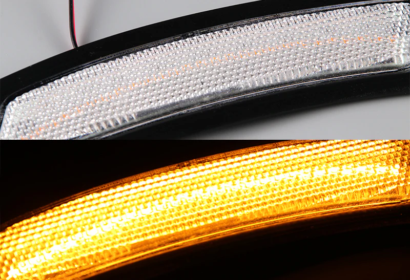 For 2016-2019 BMW 3-Series F30 F31 F32 Amber LED Turn Signal Bumper Side Marker Lights -Clear Lens - Image 2
