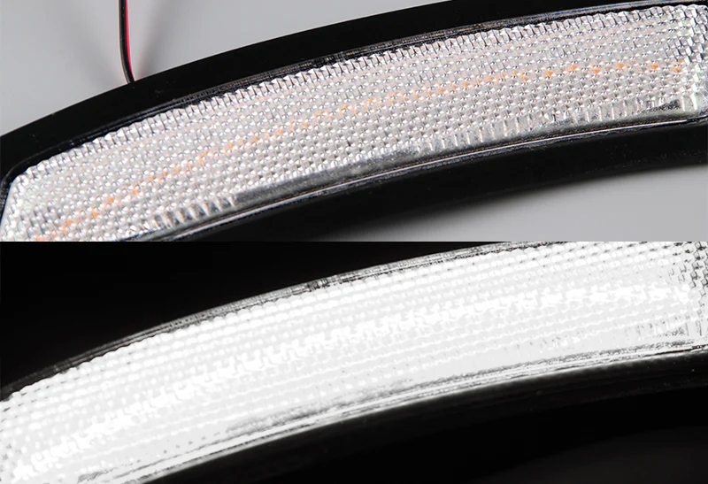 For 2016–2019 3-Series BMW F30 F31 F32 White LED Turn Signal Bumper Side Marker Lights -Clear Lens - Image 2
