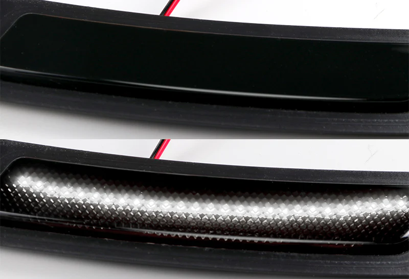 For 2016–2019 3-Series BMW F30 F31 F32 White LED Turn Signal Bumper Side Marker Lights -Smoke Lens - Image 2