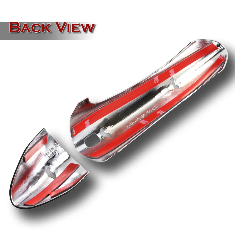 For 2016 - 2019 Chevrolet Cruze Mirror Chrome Exterior Door Pull Handle Lever Cover Cap Trim Kit W/4-Smart Keyhole - Image 3