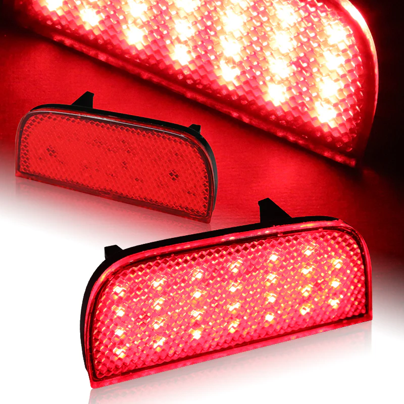 For 2016 – 2019 Honda Civic 10Th 54-LED Rear Bumper Reflector Stop Brake Light Kit -Red Lens - Image 2