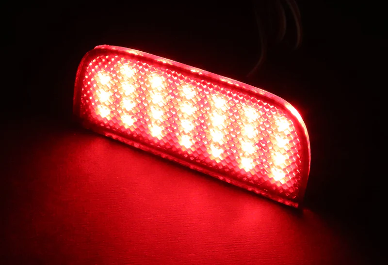 For 2016 – 2019 Honda Civic 10Th 54-LED Rear Bumper Reflector Stop Brake Light Kit -Smoke Lens - Image 3