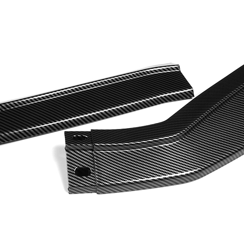 For 2016-2019 Lexus GS-Series Carbon Look V2-Style  3 Pcs Front Bumper Body Spoiler Lip - Image 2