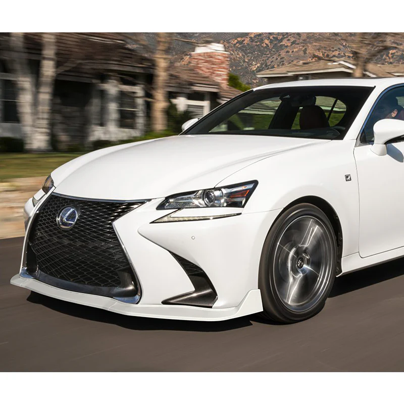 For 2016-2019 Lexus GS-Series Painted White V2-Style 3Pcs  Front Bumper Spoiler Lip - Image 5