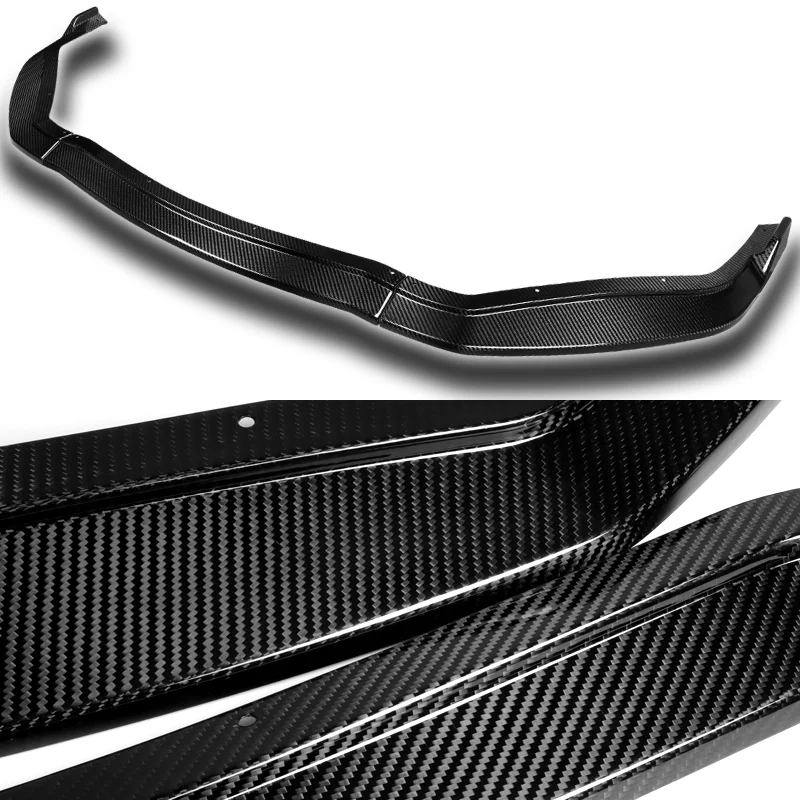 For 2016-2019 Lexus GS-Series V2 Carbon Fiber 3Pcs  Front Bumper Splitter Spoiler Lip - Image 2