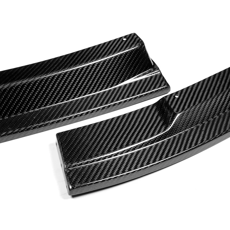 For 2016-2020 BMW M2 F87 RA-Style 3-Pcs Carbon Fiber Front Bumper Spoiler Splitter Lip - Image 2