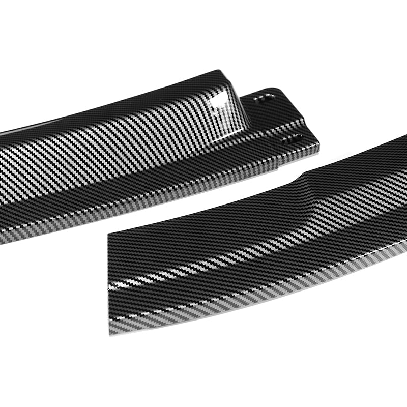 For 2016-2020 BMW M2 F87 RA-Style 3-Pcs Carbon Look Front Bumper Spoiler Splitter Lip - Image 2