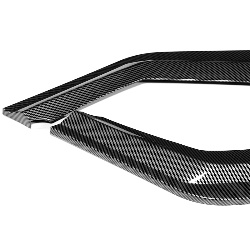 For 2016-2020 BMW M2 F87 RA-Style 3-Pcs Carbon Look Front Bumper Spoiler Splitter Lip - Image 3