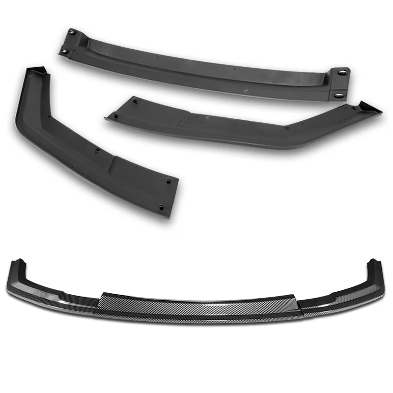 For 2016-2020 BMW M2 F87 RA-Style 3-Pcs Carbon Look Front Bumper Spoiler Splitter Lip - Image 4