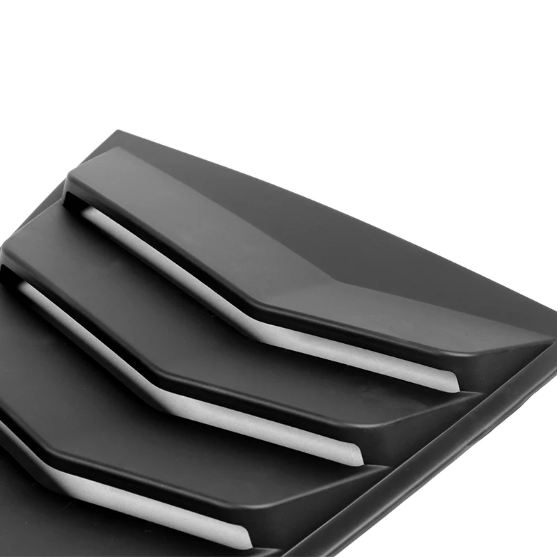 For 2016 - 2021 Chevrolet Camaro ABS Side Window Louvers Scoop Sun Shade Covers Vent -Black - Image 2