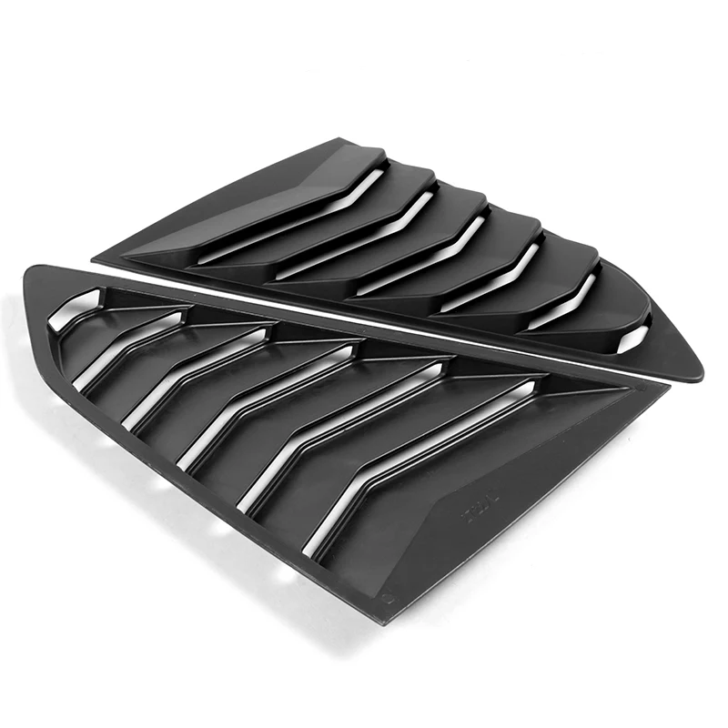 For 2016 - 2021 Chevrolet Camaro ABS Side Window Louvers Scoop Sun Shade Covers Vent -Black - Image 3