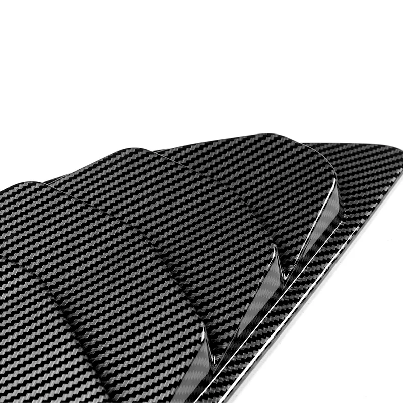 For 2016 - 2021 Chevrolet Camaro ABS Side Window Louvers Scoop Sun Shade Covers Vent -Carbon Fiber Look - Image 2