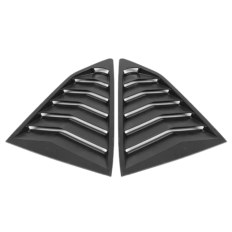 For 2016 - 2021 Chevrolet Camaro ABS Side Window Louvers Scoop Sun Shade Covers Vent -Carbon Fiber Look - Image 4