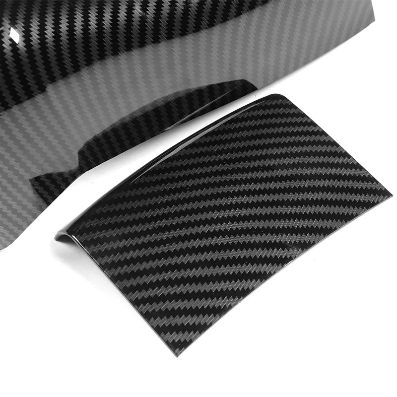 For 2016 – 2021 Honda Civic 10th Gem Center Armrest Anti- Kick Cover Trim -Carbon Fiber Look - Image 2