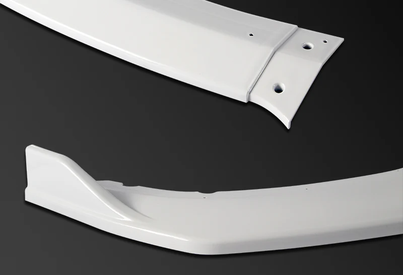 For 2016-2021 Honda Civic 10th Painted White Front Bumper Splitter Spoiler Lip 3PCS - Image 3