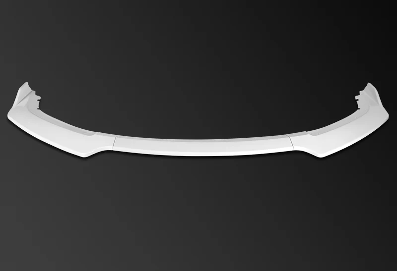 For 2016-2021 Honda Civic 10th Painted White Front Bumper Splitter Spoiler Lip 3PCS - Image 4