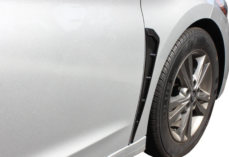 For 2016 – 2021 Honda Civic ABS Side Sport Air Wing Fender Vent Garnish Trim -Carbon Fiber Look - Image 4