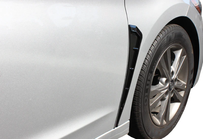For 2016 – 2021 Honda Civic ABS Side Sport Air Wing Fender Vent Garnish Trim -Glossy Black - Image 4