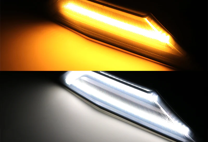 For 2016–2021 Honda Civic GEN10 LED Turn Signal Bumper Side Marker Lights -Smoke Lens - Image 4
