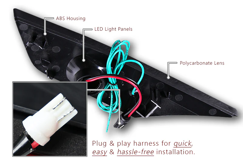 For 2016–2021 Honda Civic GEN10 LED Turn Signal Bumper Side Marker Lights -Smoke Lens - Image 6