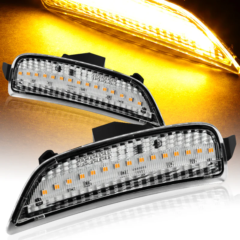 For 2016-2021 Mazda Miata / MX-5 Front & Rear LED Side Marker Turn Signal Lights Set -Clear Lens - Image 6