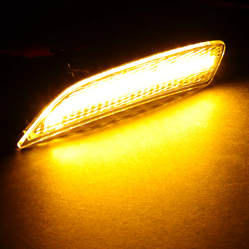 For 2016-2021 Mazda Miata / MX-5 Front & Rear LED Side Marker Turn Signal Lights Set -Clear Lens - Image 7
