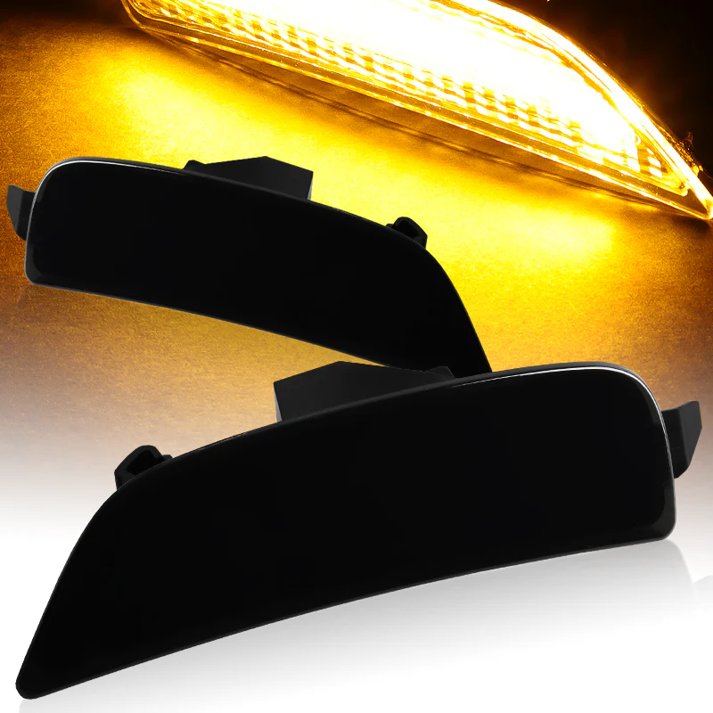 For 2016-2021 Mazda Miata / MX-5 Front & Rear LED Side Marker Turn Signal Lights Set -Smoked Lens - Image 5